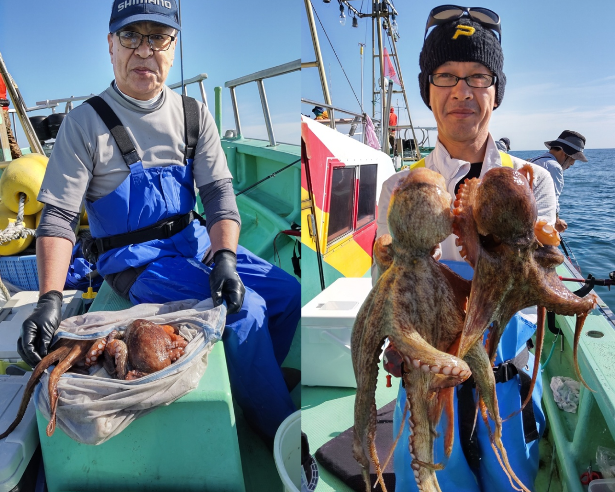 【釣果速報】茨城県仙昇丸で2.8kgの巨大タコ登場！年末はタコ釣行に挑戦しませんか？