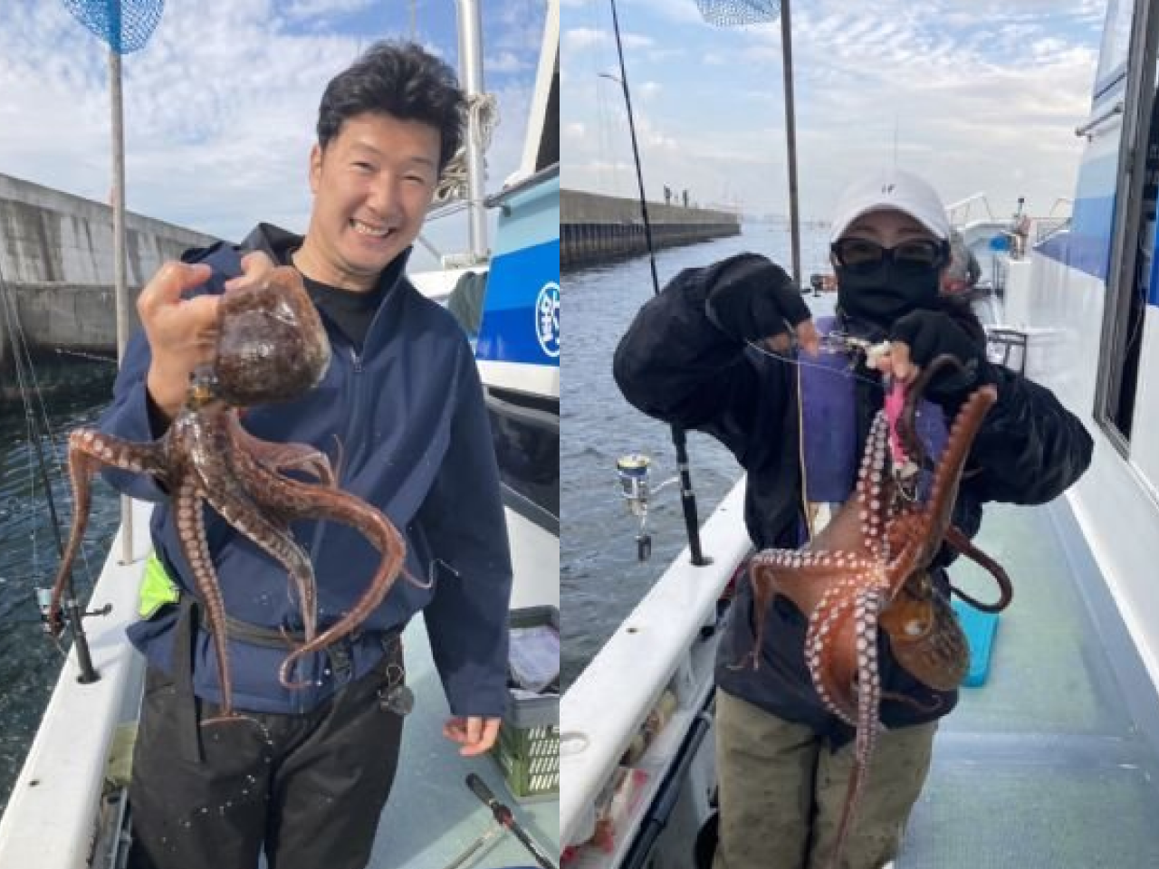 【釣果速報】神奈川県忠彦丸で1.5kgの良型タコをキャッチ！好調の今、ぜひ乗船予約を！