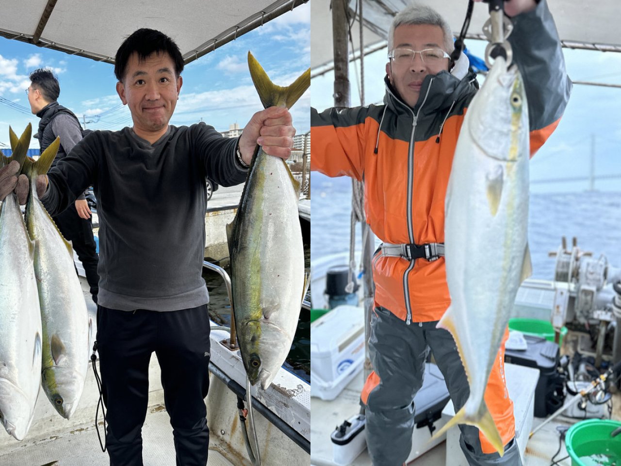 【釣果速報】兵庫県釣り船角田でメジロ12匹確保！！トップは3匹！青物との勝負を心ゆくまで楽しみませんか？