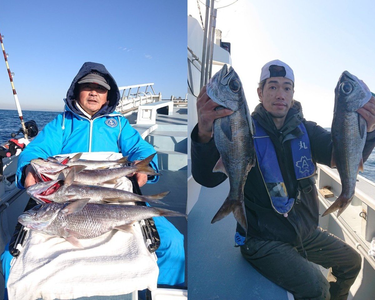 【釣果速報】神奈川県太郎丸で朝から50cm前後のビッグクロムツが好調!