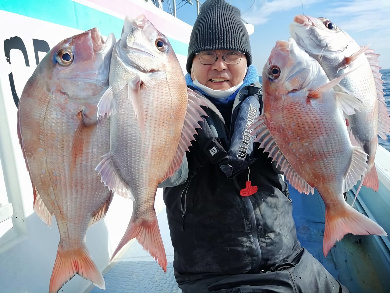 【釣果速報】千葉県梅花丸でマダイ絶好調！トップ12匹！今後はますます大鯛の数釣りが楽しめるそうですよ！