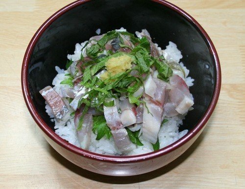 アジ丼の写真