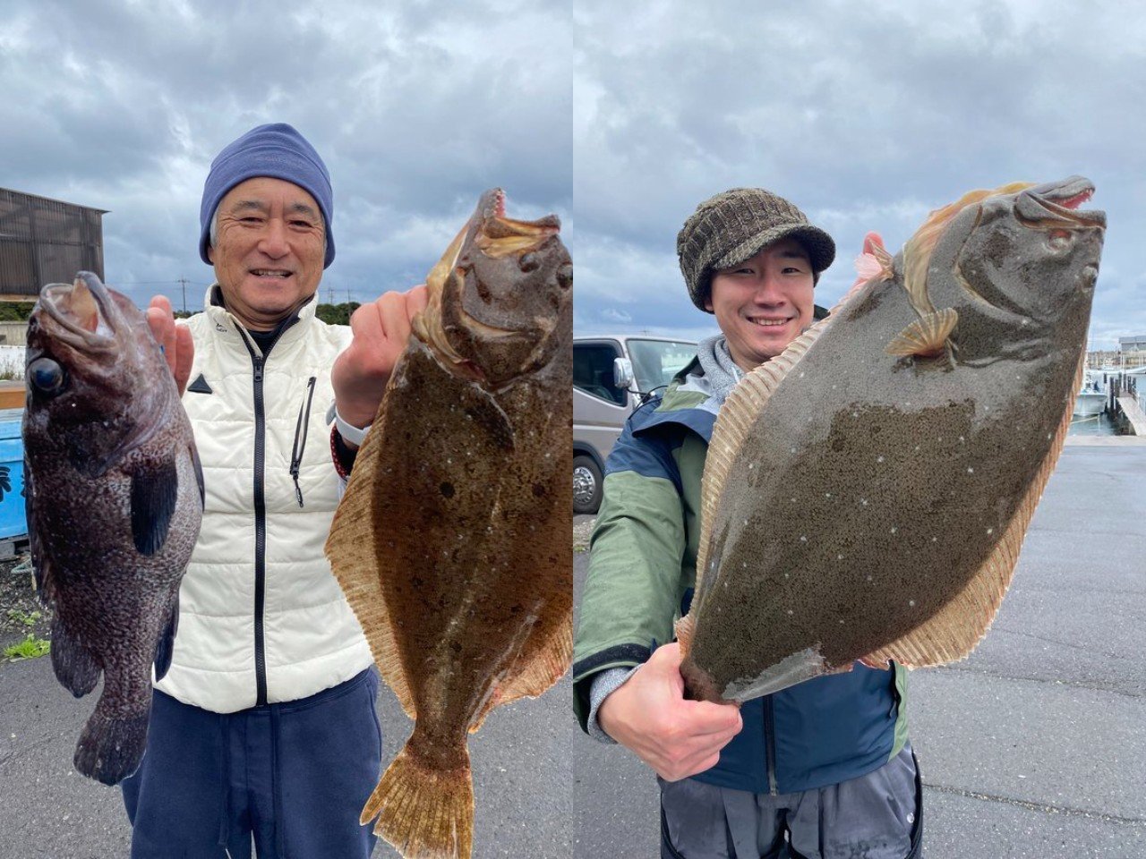 【釣果速報】茨城県大春丸で海のコンディションが悪いなか、ヒラメ竿頭10匹達成！外道も沢山HITしお土産ゲット！