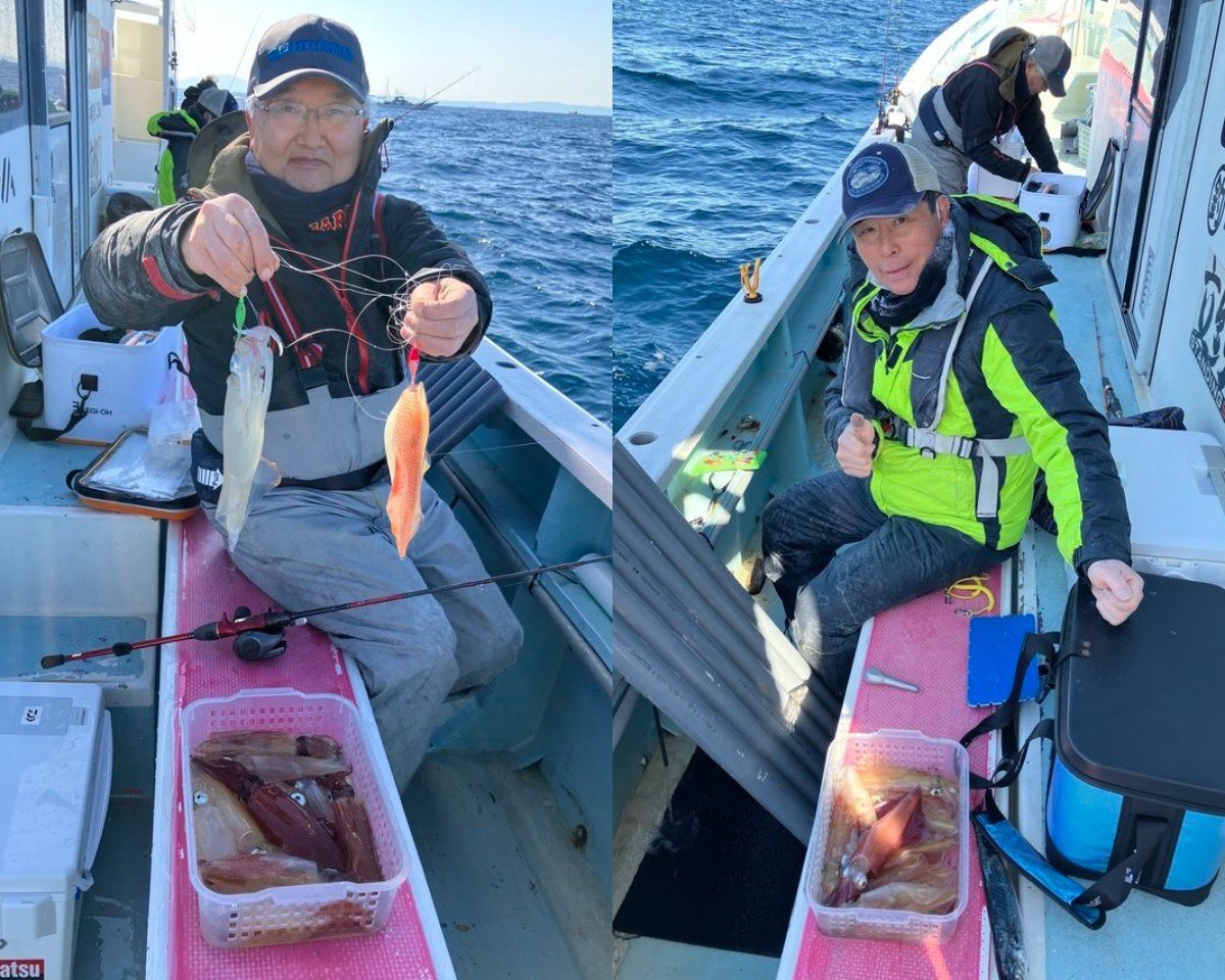 【釣果速報】神奈川県成銀丸でマルイカ釣行が好調！竿頭は18匹ゲット！冬の絶品マルイカを自分の手で釣り上げてみませんか？