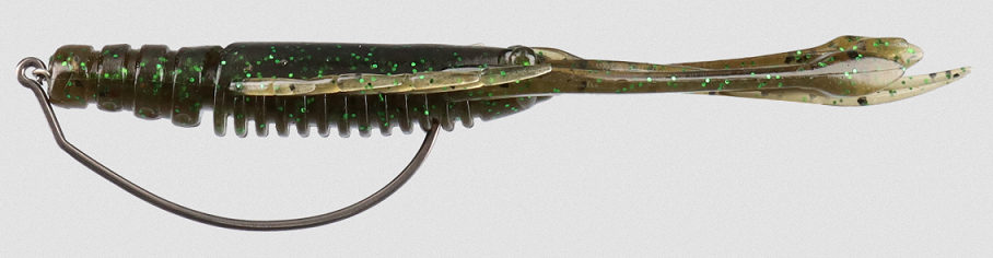 フックとワームのアップ写真