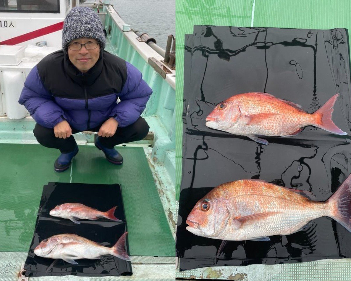 【釣果速報】和歌山県淡隆丸で食べ頃サイズの良型50㎝マダイ上がる！多彩なゲストも見え釣行は大充実！