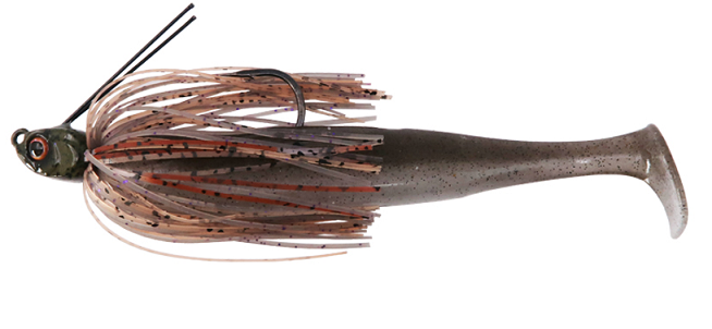 ラバージグとワームのアップ写真