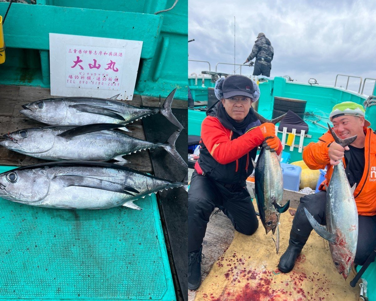 【釣果速報】ビンチョウマグロ！MAX9kgの大物尽くしで船内大渋滞！？三重県大山丸で最高記録を更新しよう！