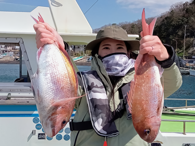 【釣果速報】千葉県利八丸で1.5kgの良型マダイをゲット！ヒット多数な今がチャンス！