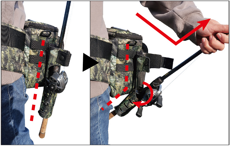 ロッドホルダーのアップ写真