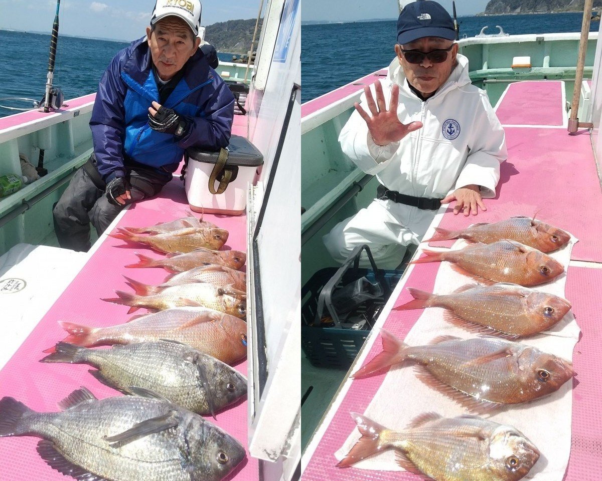 【釣果速報】千葉県東丸でマダイ・クロダイ・アジと人気魚種続々ゲット！いろいろな魚との出会いを楽しみたい人は即予約を！