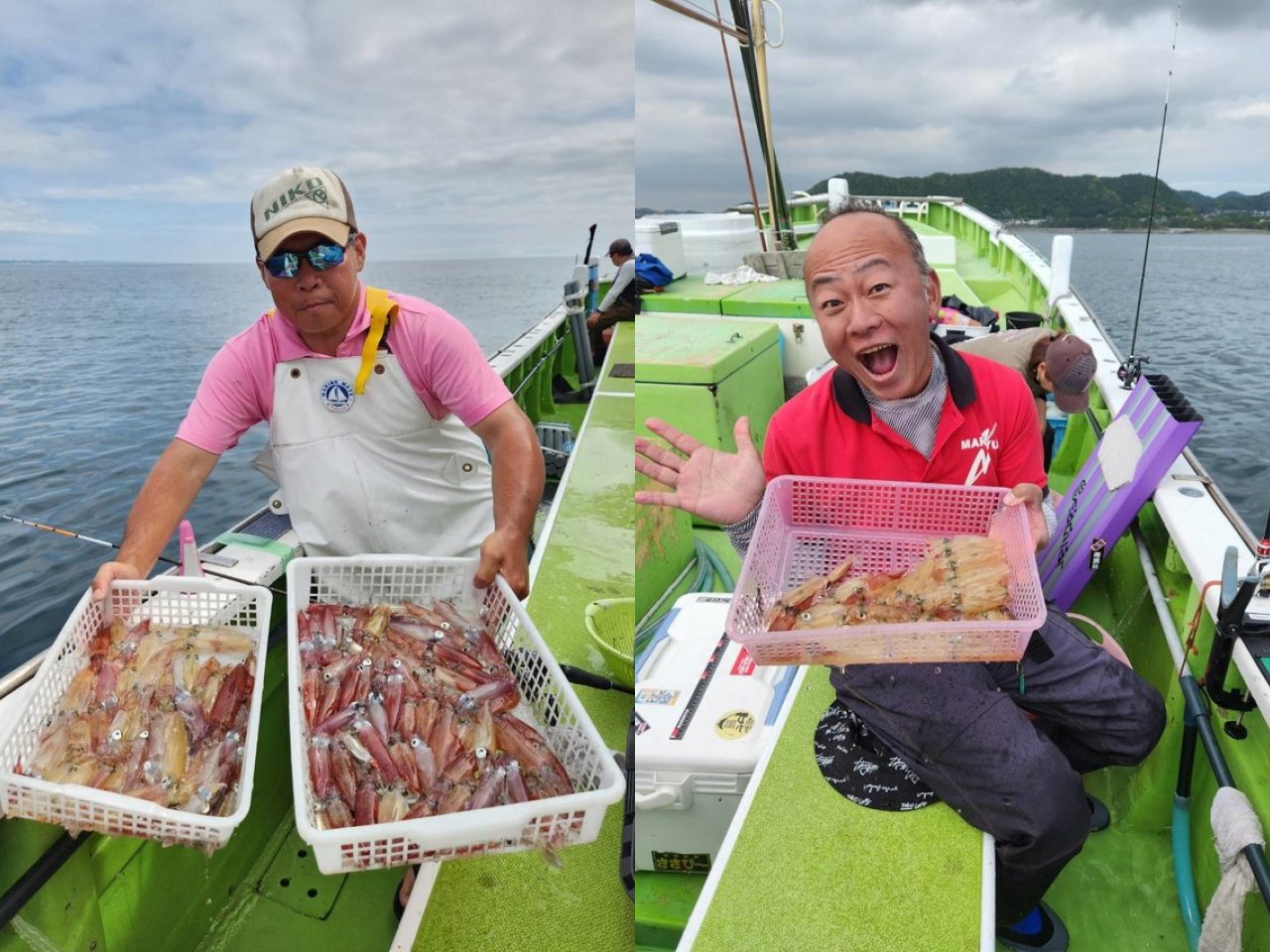 【釣果速報】神奈川県長三朗丸で高級マルイカ絶好釣！トップは111匹！今後の釣行も期待大！