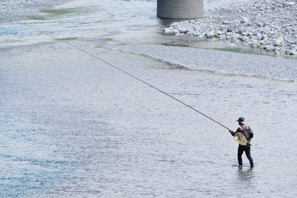 アユ釣り　写真
