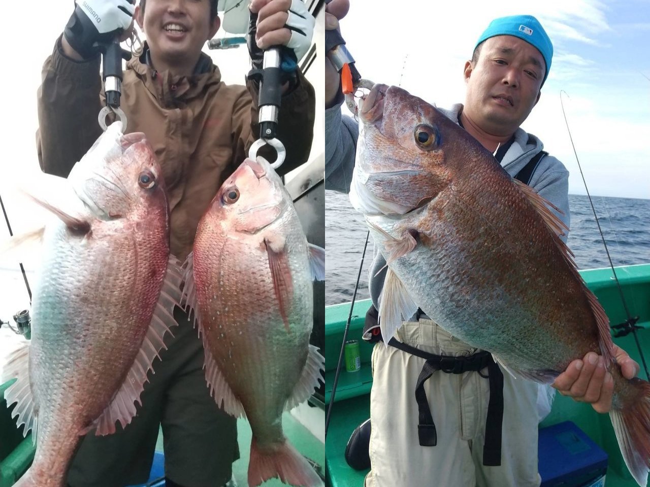 【釣果速報】でか～～～～い！茨城県長岡丸で4.21kgのマダイキャッチ！現在、中～大鯛メインにコンスタントに釣れてる模様です！