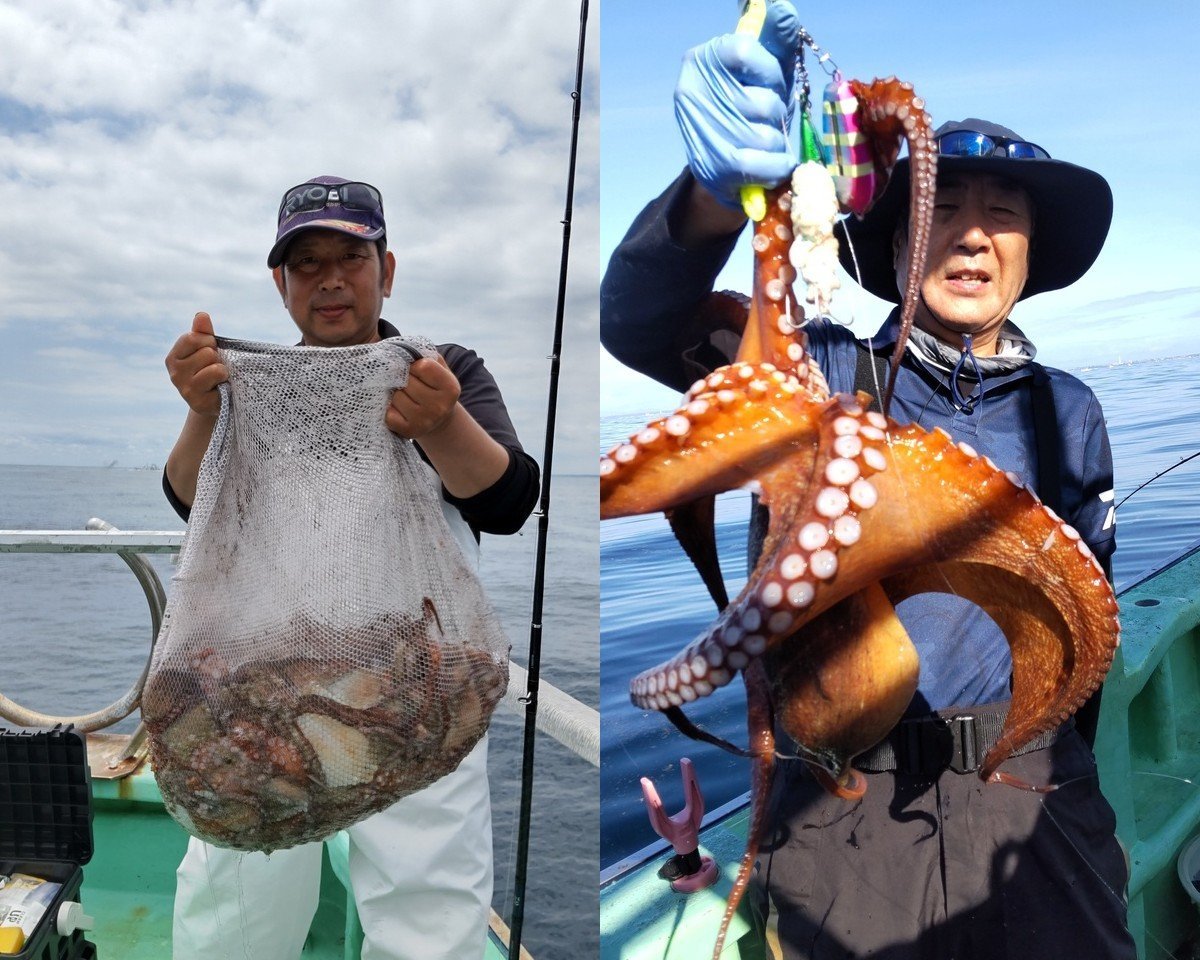 【釣果速報】茨城県仙昇丸でマダコ釣り好調！連発で大興奮！これからのシーズンはマダコ釣りで決まり！
