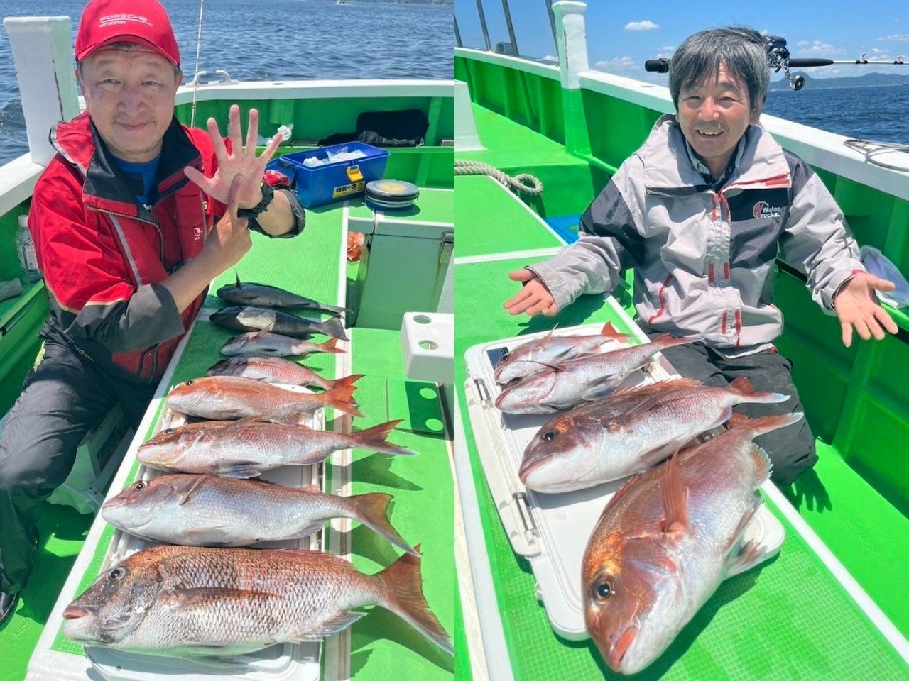 【釣果速報】神奈川県あまさけや丸で2.2kgのマダイをゲット！イサキも好ヒット！あなたも神奈川県あまさけや丸でマダイを狙おう！