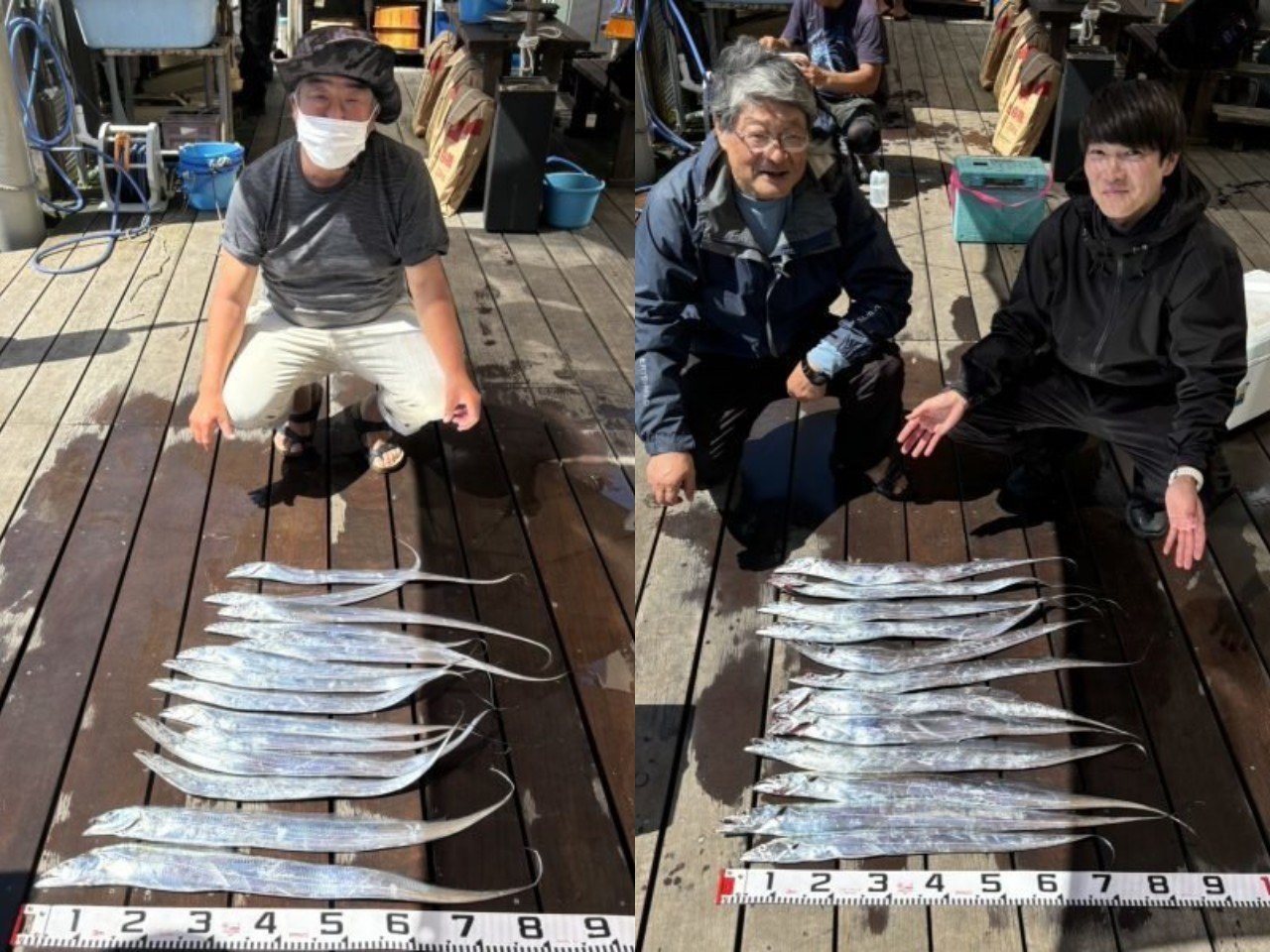 【釣果速報】神奈川県荒川屋でタチウオ全員安打達成！仲間とわいわい釣りを楽しみたいなら荒川屋に決まり！