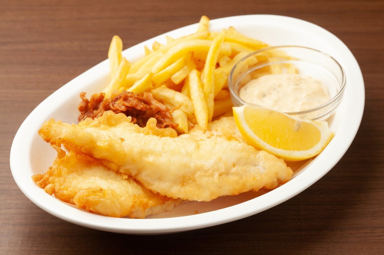 フィッシュアンドチップスの写真