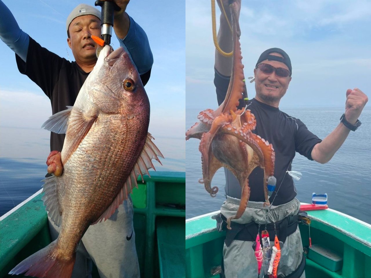 【釣果速報】連日絶好調の茨城県長岡丸は今回の釣行でも3.62kgのマダイをゲット！マダコも3.00kgのモンスター上がる！