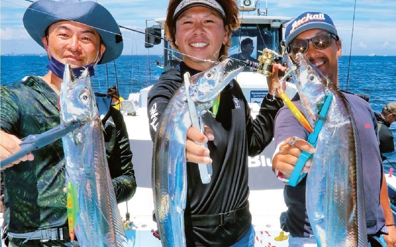 東京湾のタチウオジギング