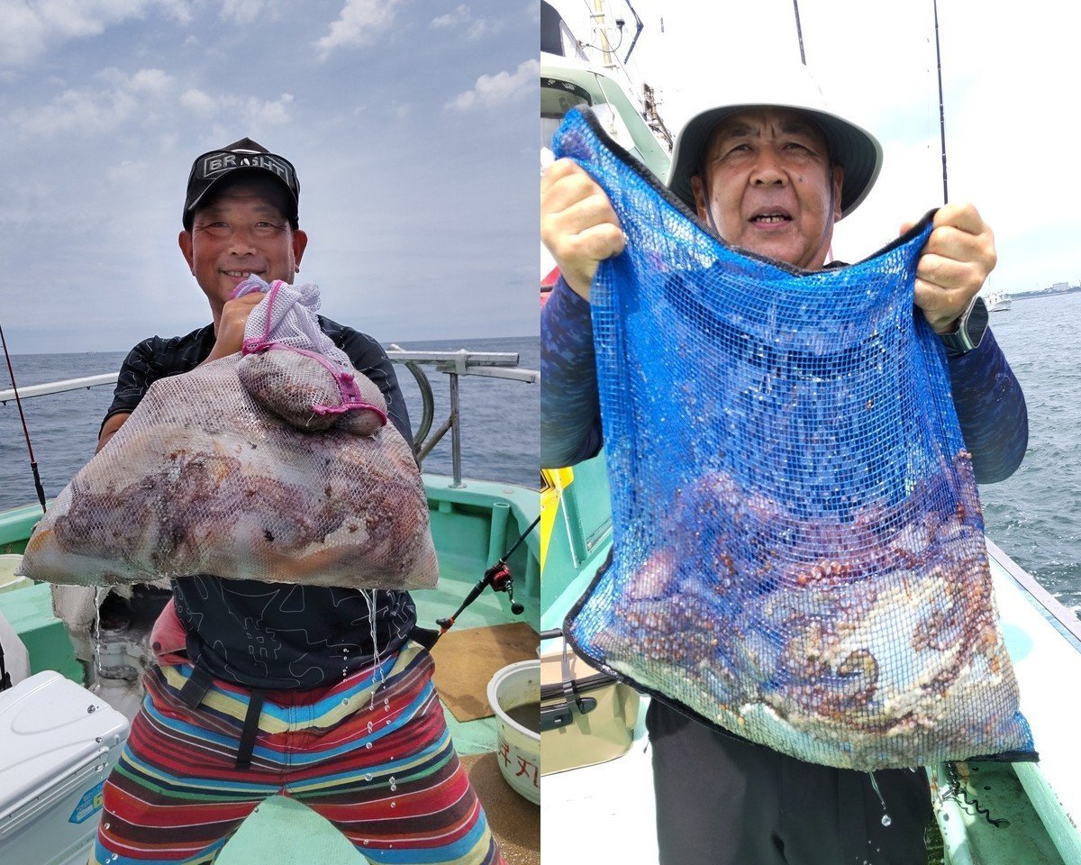 【釣果速報】茨城県仙昇丸でマダコが超快釣！サイズも最大1.5kgと釣りごたえバッチリ！モンスタータコを狙いに行きませんか？