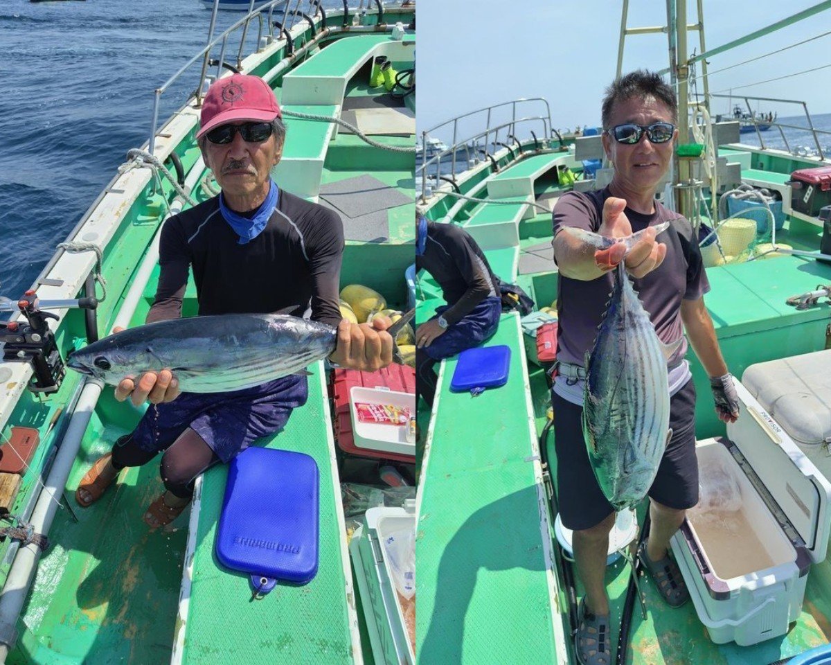 【釣果速報】神奈川県ゆうせい丸でカツオ好調！美味しい3.3kgサイズ、キメジ4.5kgで思わずにんまり！