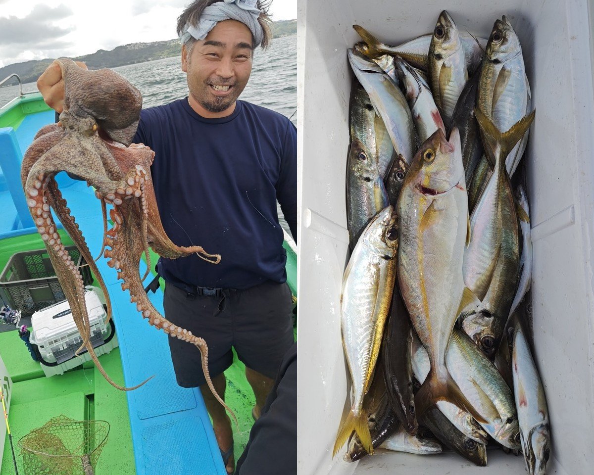 【釣果速報】デカアジ・マダコが短時間でどんどん釣れる！千葉県フィッシュオン大勝で青物天国へGO！