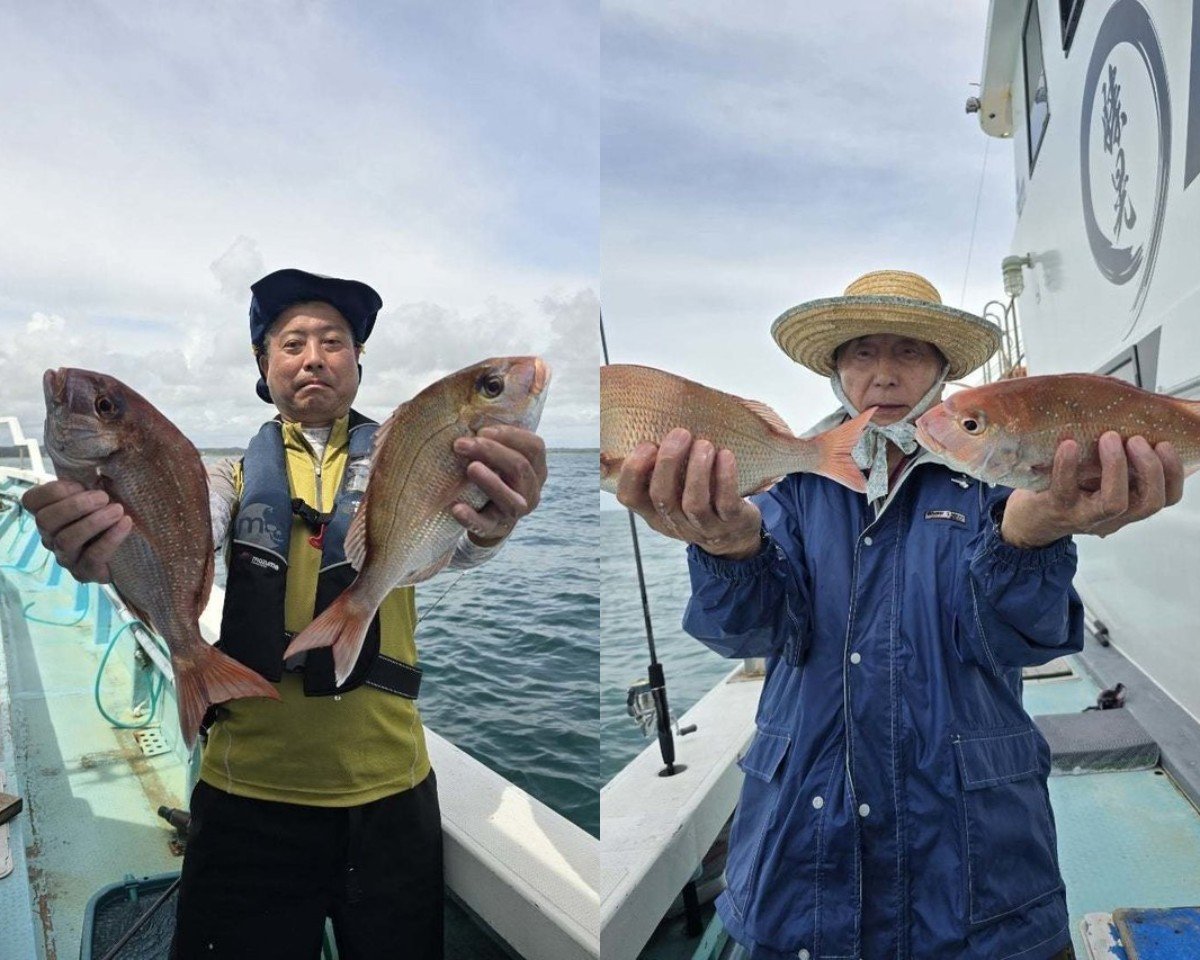 【釣果速報】千葉県勝晃丸で食べ頃サイズの良型0.8kgマダイ上がる！多彩なゲストも見え釣行は大充実！