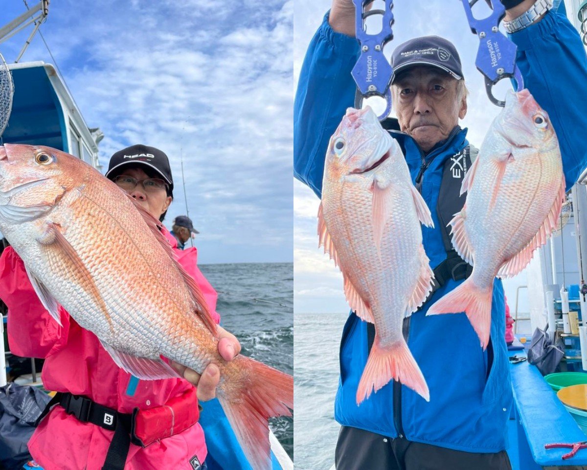 【釣果速報】茨城県ことぶき丸でマダイ3.0kgの良型ゲット！マハタやイナダも交じり豪華なお土産に！この船に決まり！