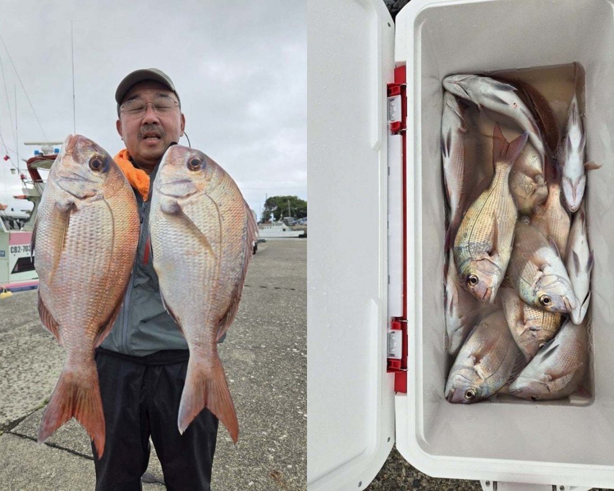 【釣果速報】千葉県富士丸で食べ頃サイズの良型マダイ上がる！多彩なゲストも見え釣行は大充実！