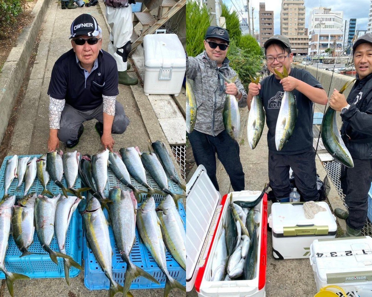 【釣果速報】兵庫県釣り船 名田屋はブリ・メジロが連日大漁！今回は95cmの大物キャッチ！この勢いに今すぐ乗ろう！