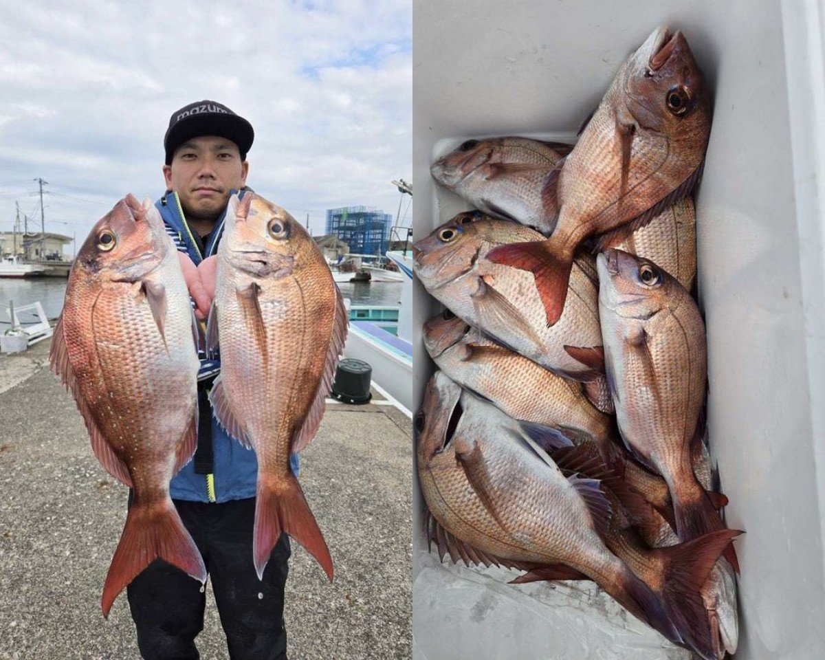 【釣果速報】千葉県富士丸で食べ頃サイズの良型マダイ上がる！多彩なゲストも見え釣行は大充実！