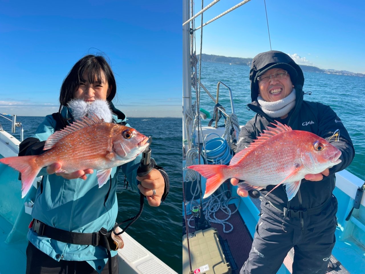 【釣果速報】神奈川県村本海事でマダイ大漁！アタリ爆発でトップは7匹！今すぐマダイ天国に直行だ！