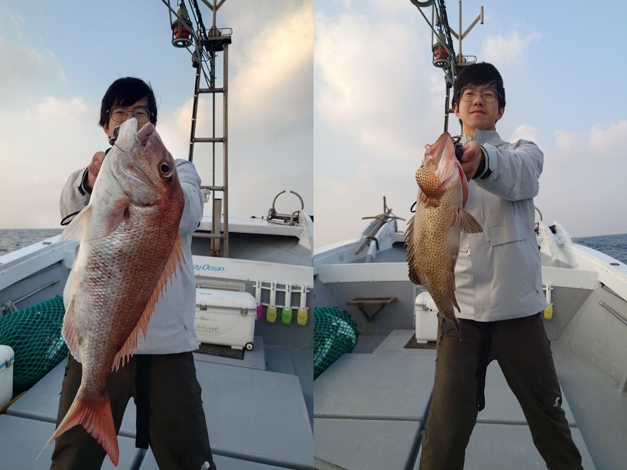 【釣果速報】長崎県大吉丸でマダイ全員安打＆60cmの良型ゲット！オオモンハタも交じり豪華なお土産に！