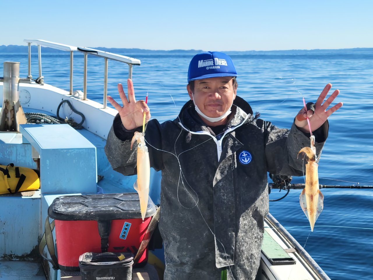 【釣果速報】神奈川県春盛丸でスルメイカ20杯超え4人！良型の高級イカは今が狙いどき！！