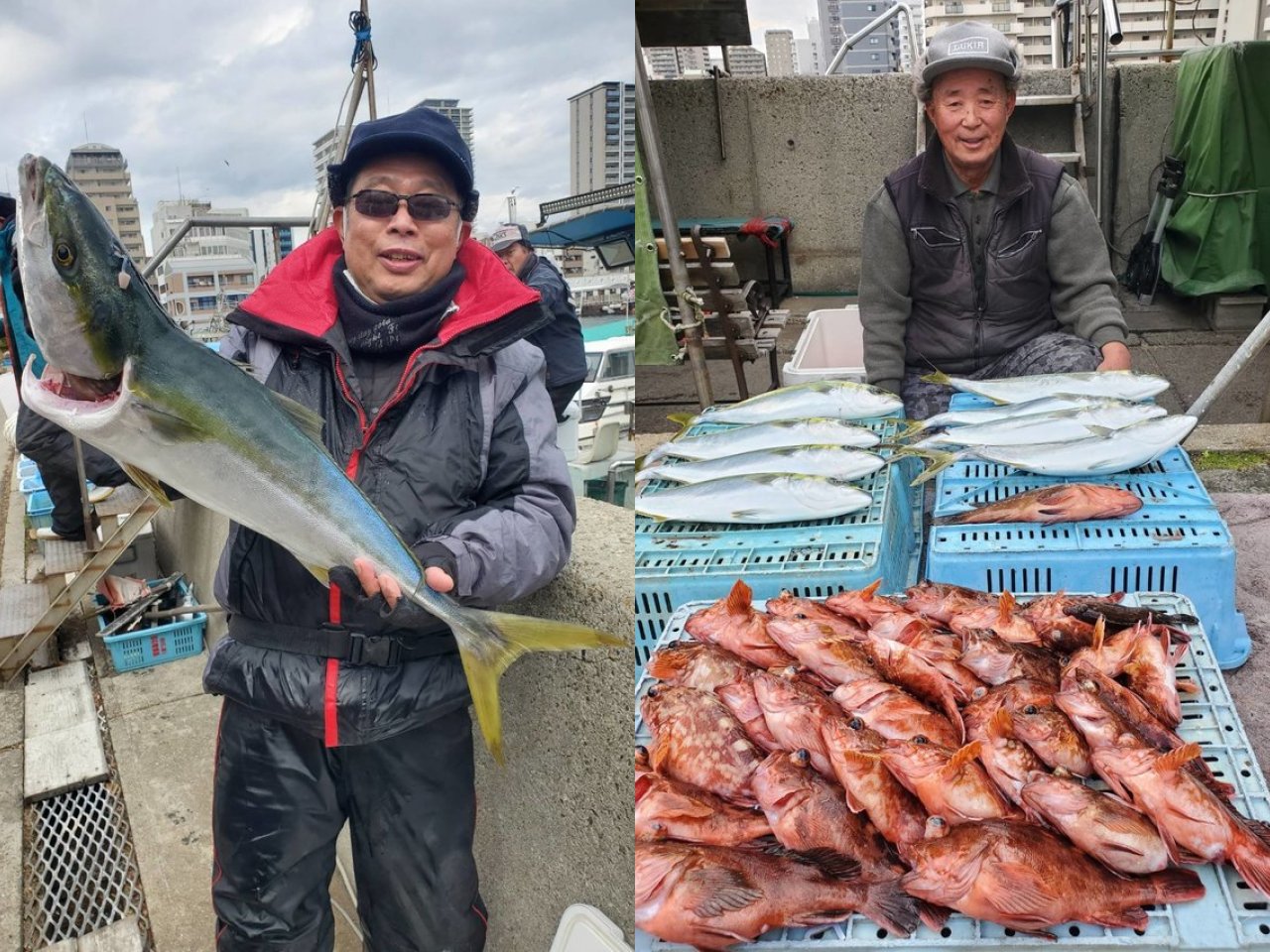 【釣果速報】兵庫県釣り船 名田屋で100cmの大型ブリゲットで好調！泳がせ釣りのダイナミックなファイトを絶対一度は体験して！