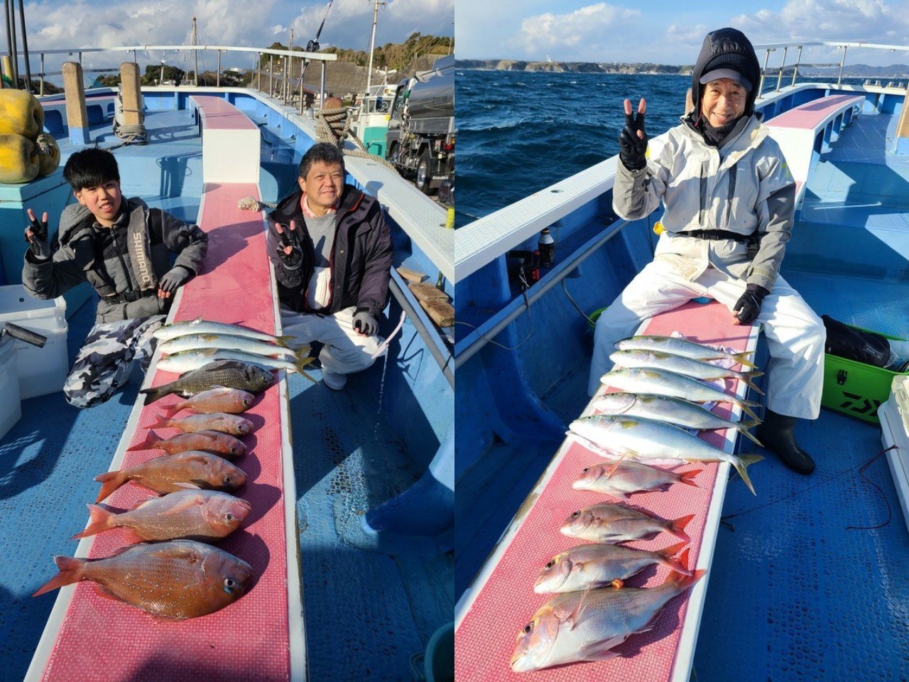 【釣果速報】マダイ好調で本命祭り！食べ頃サイズ主体の釣って楽しく食べて美味しいマダイ釣行は神奈川県成銀丸で叶います！