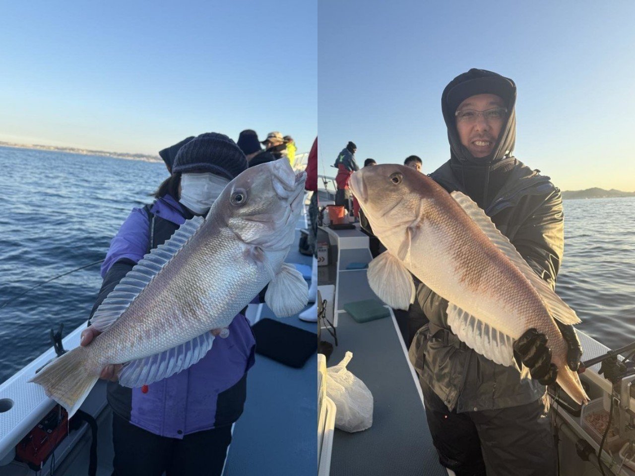 【釣果速報】神奈川県五エム丸で高級魚アマダイGET！最大56cm！アオリ・カワハギなどゲストも超豊富に！