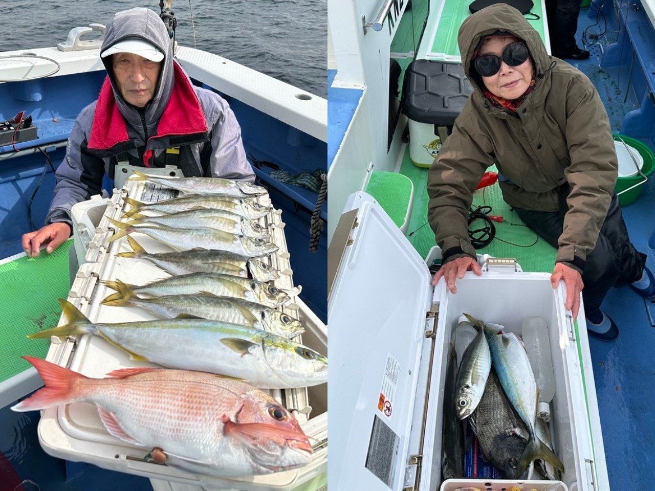 【釣果速報】神奈川県大松丸でマダイ、クロダイ、マアジ、イナダなど海の人気者を次々GET！多種多様な魚と出会いたいなら今すぐ乗船を！