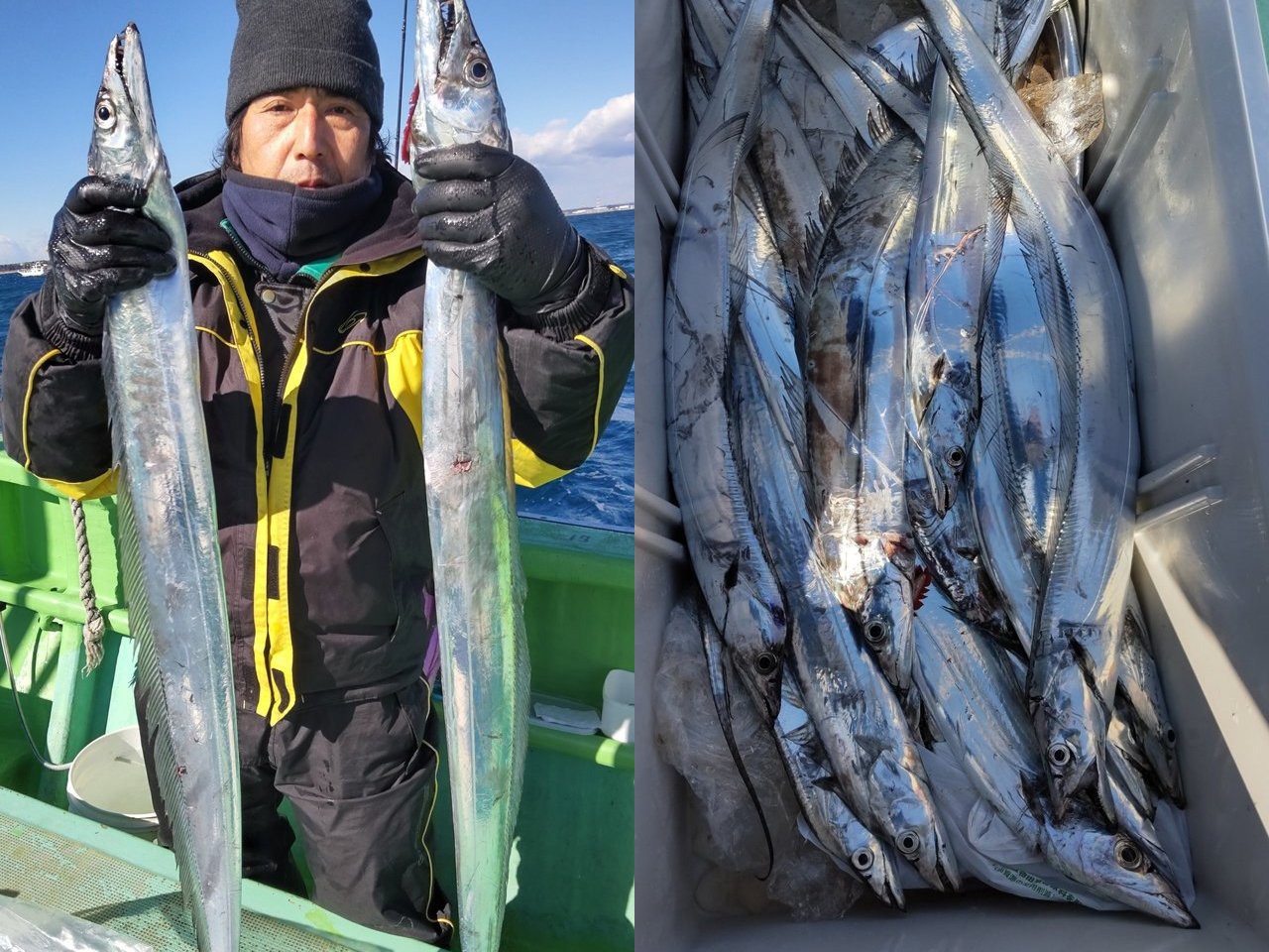 【釣果速報】風のハンデを乗り越え、130cmのドラゴンタチウオGET！茨城県仙昇丸で人気魚種を一気に狙いに行こう！