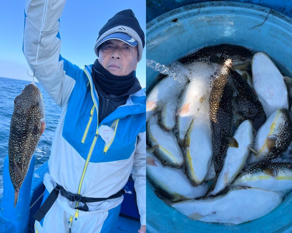 【釣果速報千葉県利喜丸で40cmのジャンボサイズをはじめ良型主体中心でショウサイフグヒット！ポイントを熟知する船長が大満足の釣行をナビゲート！