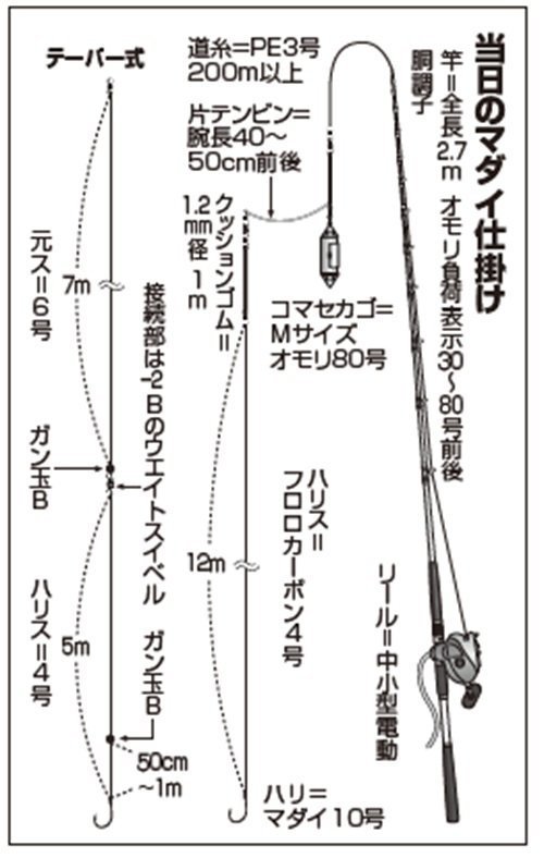 じっくり待って食わせた 沼津沖の乗っ込みマダイ