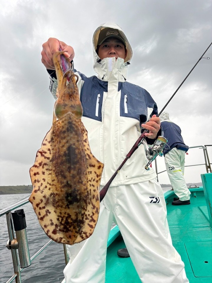 【釣果速報】初心者アングラーさんもアオリイカを全員ゲット！釣果も今後上向きの予感！神奈川県哲夫丸でアオリイカざんまいな一日を過ごそう！