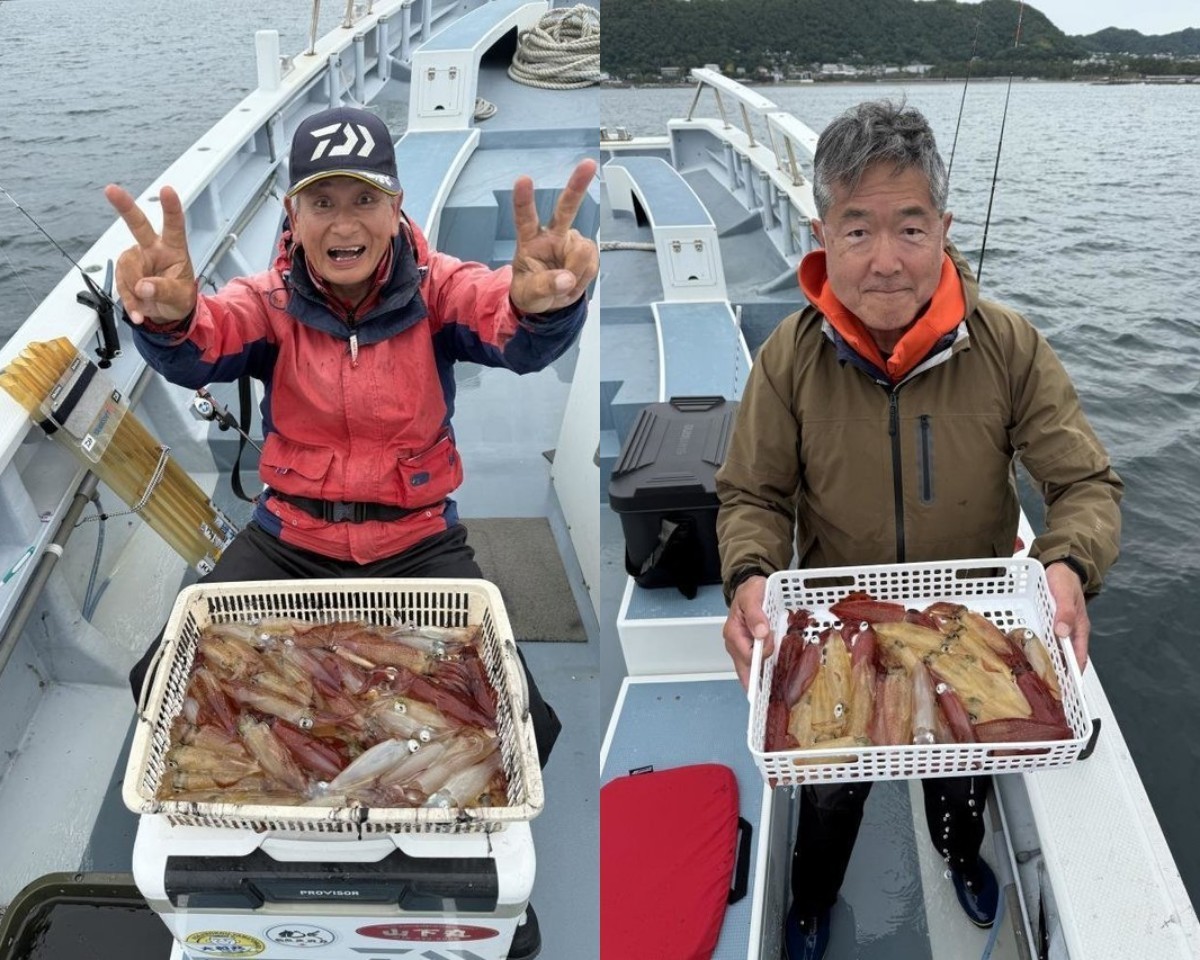 【釣果速報】神奈川県五エム丸でマルイカ釣行が好調！竿頭は55匹ゲット！絶品マルイカを自分の手で釣り上げてみませんか？