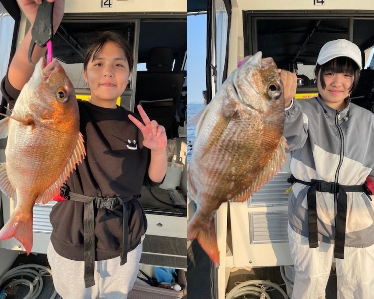 【釣果速報】これはめでタイ！広島県芳丸で悪天候にも負けず良型のマダイゲット！