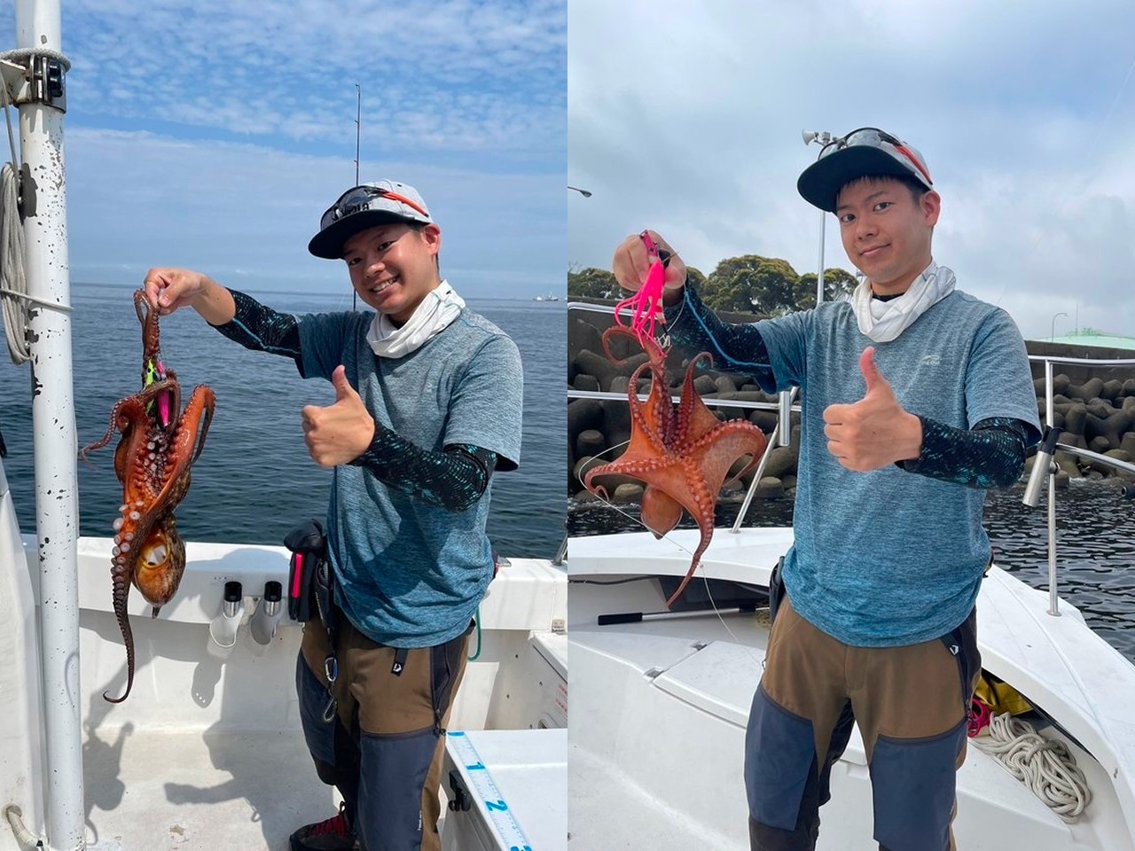 【釣果速報】東京都Sea Frogでマダコ三昧！船中34匹！サイズも1.5kgのキロオーバータコを筆頭に好調です！