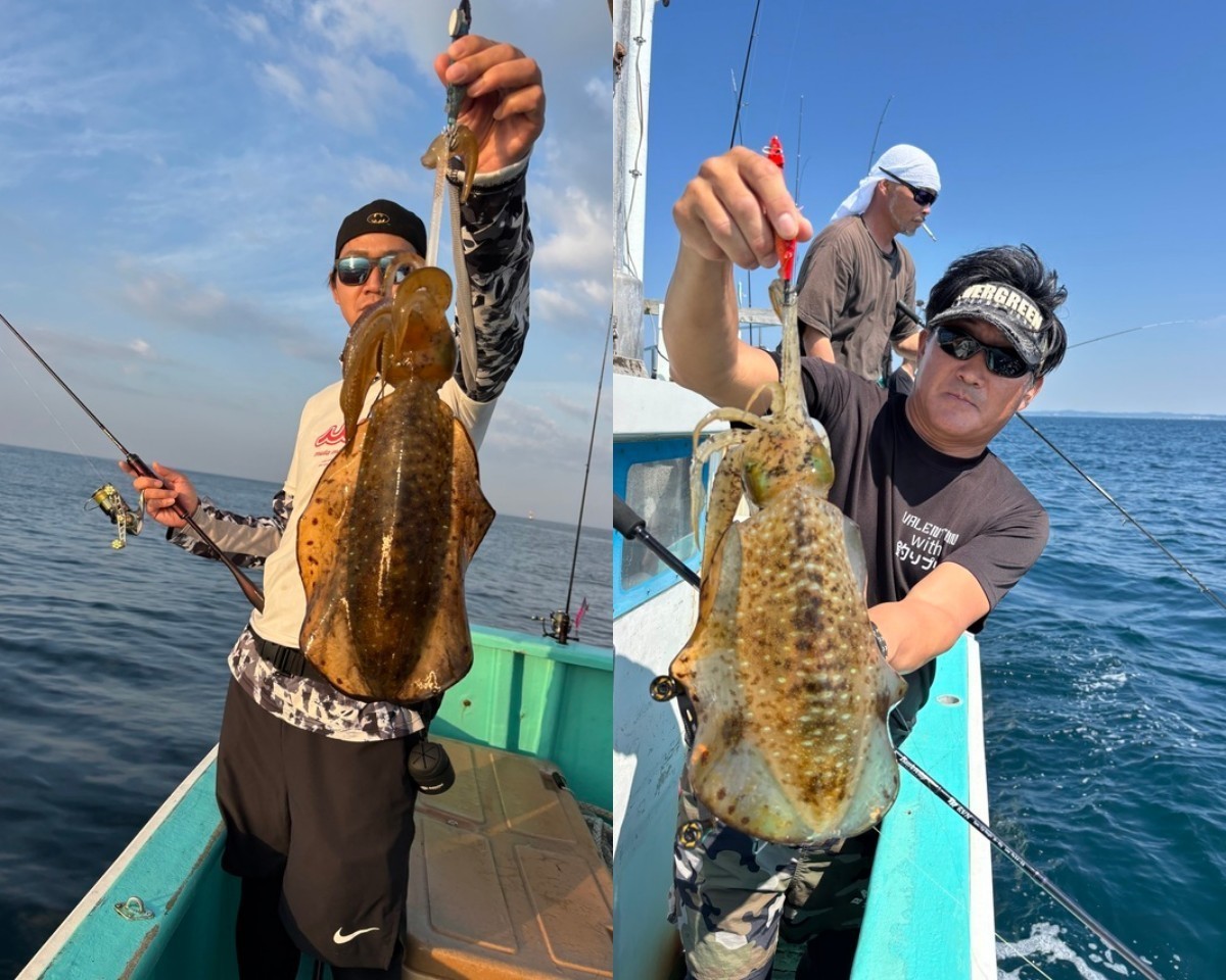 【釣果速報】初心者アングラーさんもアオリイカを全員ゲット！釣果も今後上向きの予感！神奈川県哲夫丸でアオリイカざんまいな一日を過ごそう！