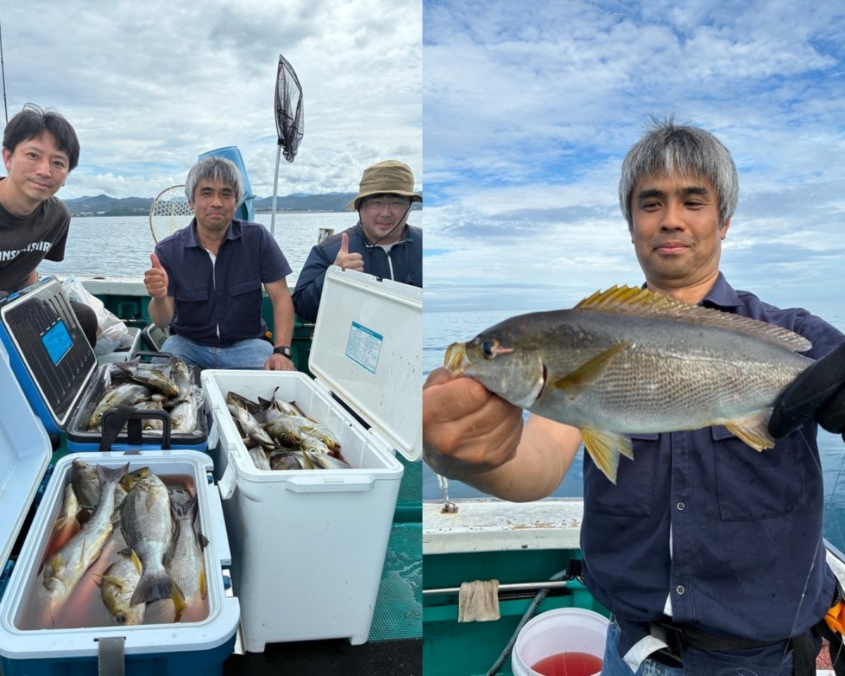 【釣果速報】和歌山県良栄丸で朝からイサキ好調！竿頭は56匹！今なら一日中数釣りが楽しめます！