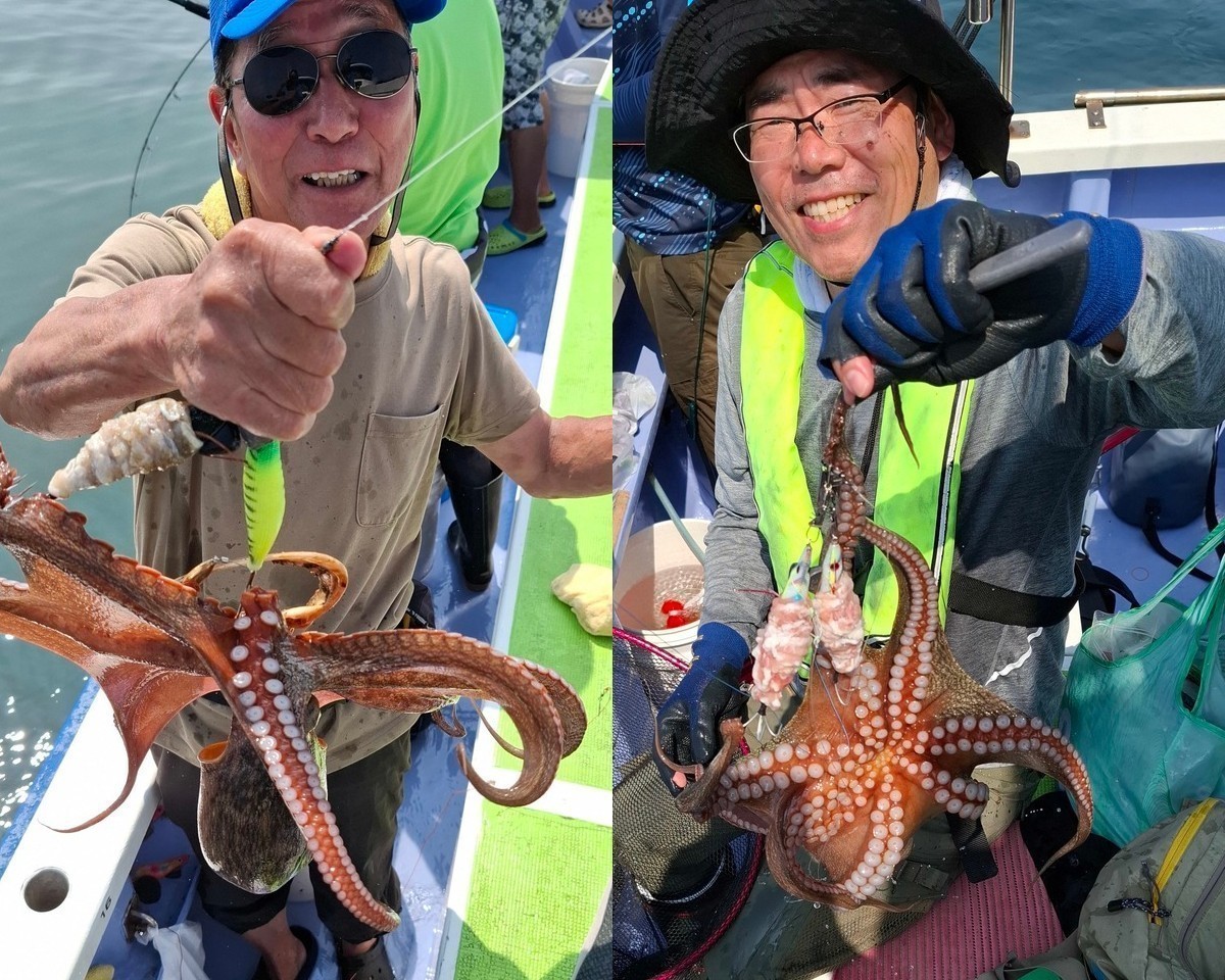 【釣果速報】千葉県洋平丸でダイナミックな2.2kgマダコをキャッチ！好調な今、良型を狙いに行こう！