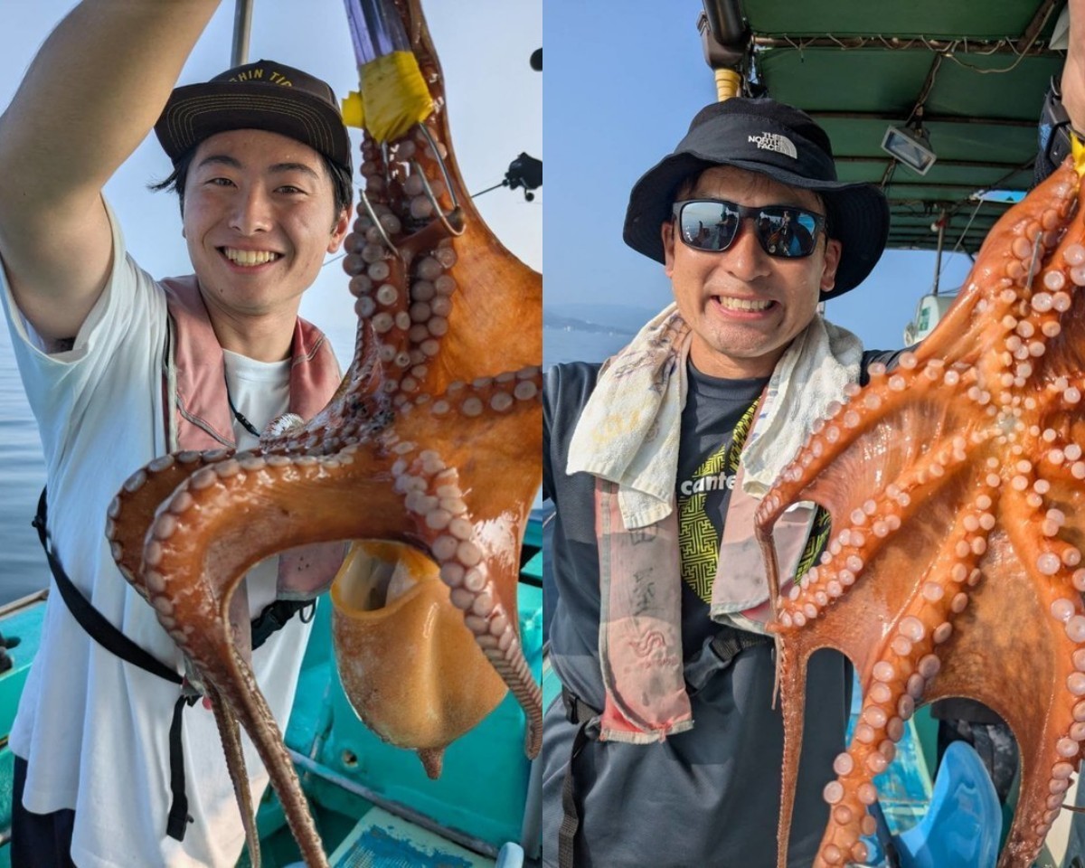【釣果速報】兵庫県釣り船 名田屋でダイナミックな2.0kgマダコをキャッチ！好調な今、良型を狙いに行こう！
